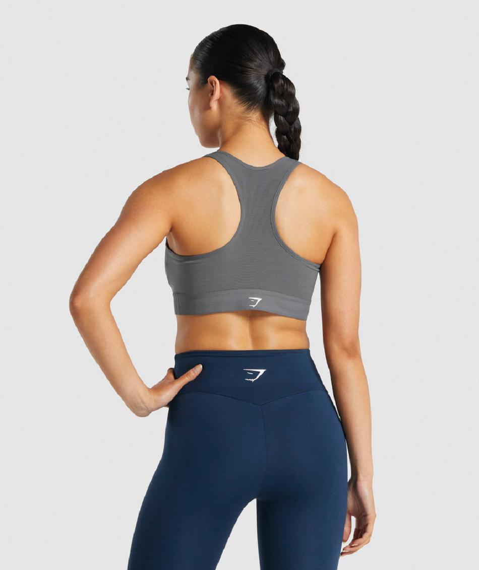 Sujetadores Deportivos Gymshark Ligeros High Support Mujer Gris | CO 2217JPQ